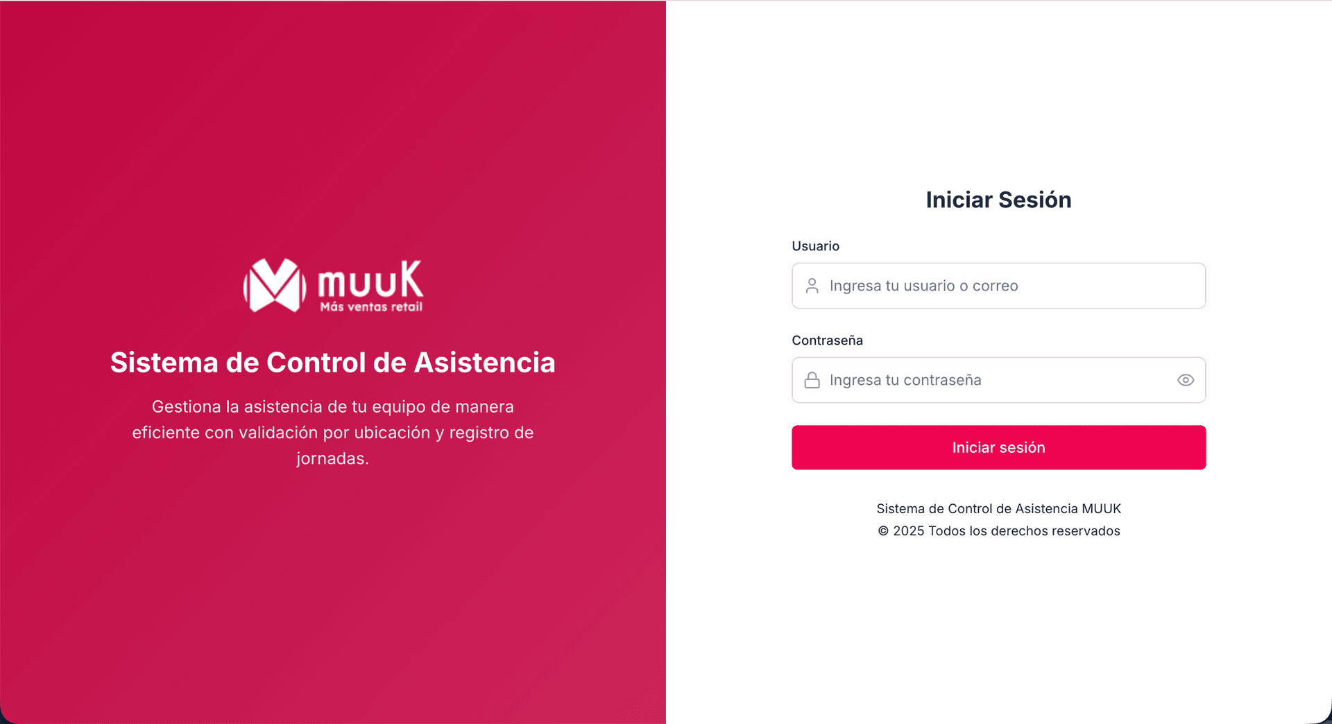 Muuk App - Sistema de Gestión de Fuerza Laboral